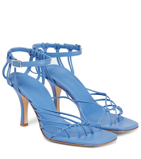 chanel sandali blu elettrico|authentic Chanel sandals.